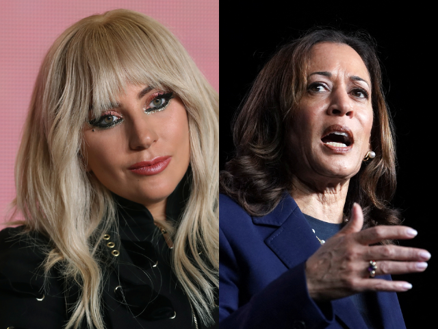 Lady Gaga and Kamala Harris